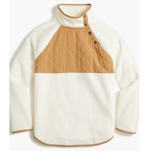 J. Crew - Quilted Button Neck Tunic